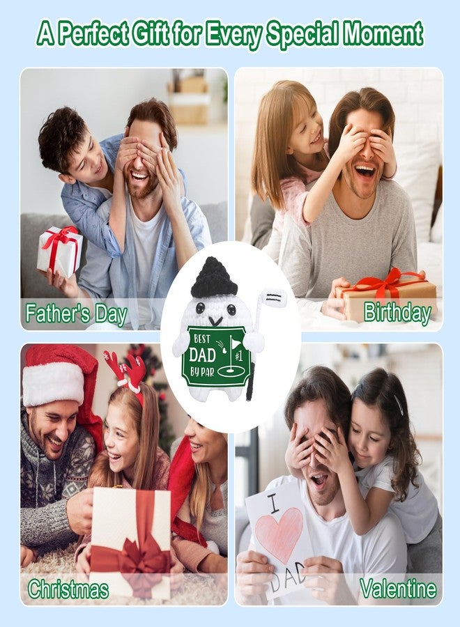 FOOZDEEVAAQ Golf Gifts for Dad Best Dad by Par Easter Basket Stuffers Fathers Day Presents for Him Men Husband Crochet Golf Ball Accessories for Papa Father Men Golfers New Daddy Birthday Gift from Daughter Son - Image 5