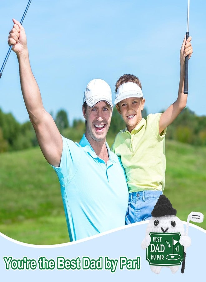 FOOZDEEVAAQ Golf Gifts for Dad Best Dad by Par Easter Basket Stuffers Fathers Day Presents for Him Men Husband Crochet Golf Ball Accessories for Papa Father Men Golfers New Daddy Birthday Gift from Daughter Son - Image 4
