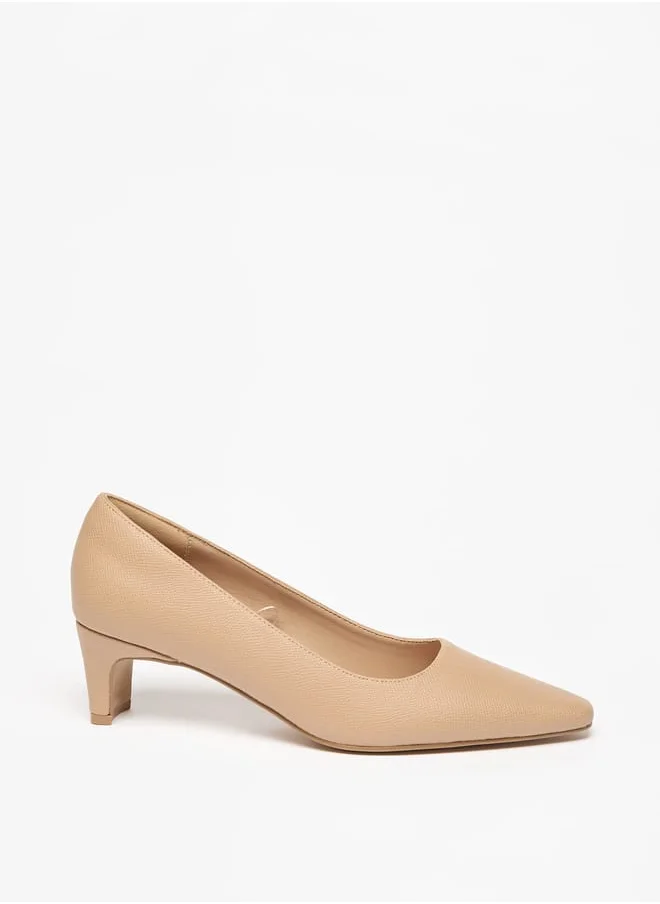 Celeste Women's Slip-On Pointed Toe Pumps with Kitten Heels