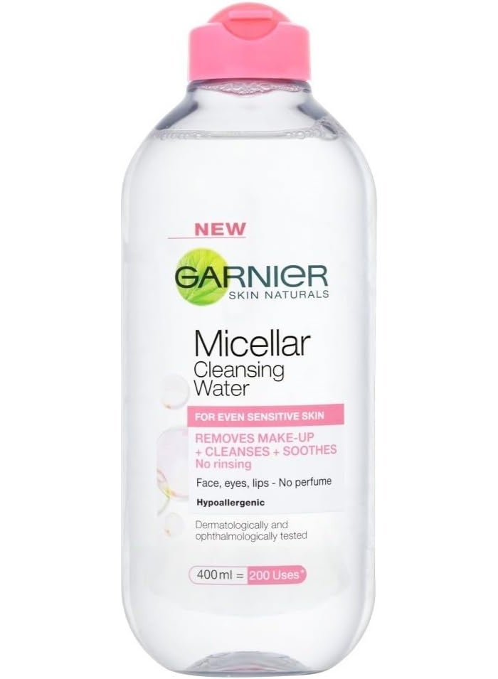 Garnier Micellar Cleansing Water Face Eyes Lips & Daily Make-up Remover - 400ml - Image 3