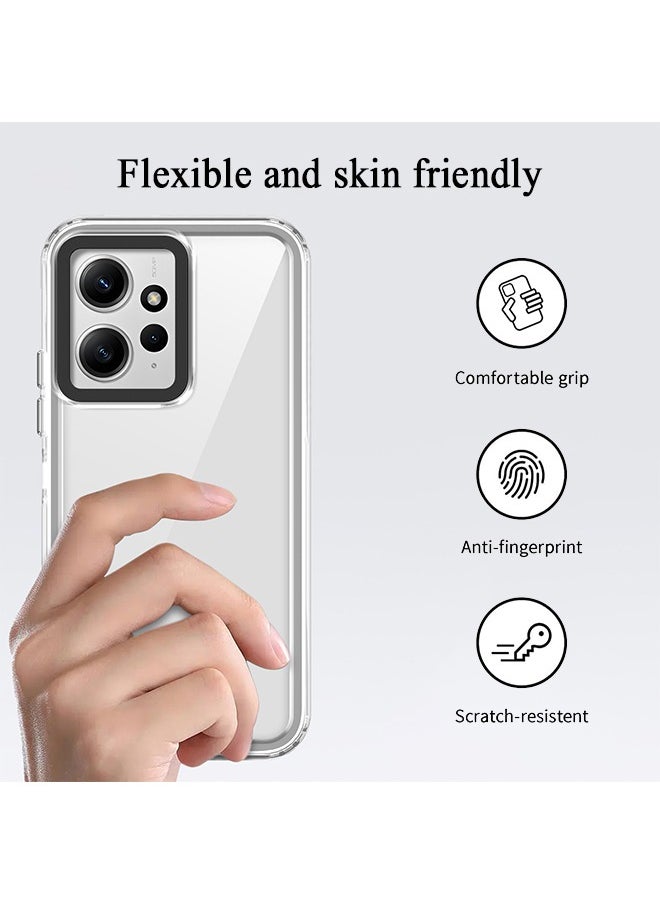 SNBFA Phone Case for Redmi Note 12 4G Case, Soft TPU Bumper with Clear PC Hard Back Shockproof Cover for Xiaomi Redmi Note 12 4G Clear  - Image 4