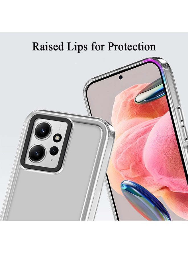 SNBFA Phone Case for Redmi Note 12 4G Case, Soft TPU Bumper with Clear PC Hard Back Shockproof Cover for Xiaomi Redmi Note 12 4G Clear  - Image 2