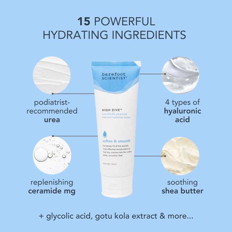 Barefoot Scientist High Dive Intensive Hydration Foot Therapy Cream, Specialized Moisture for Dry Feet and Cracked Heels - Image 4
