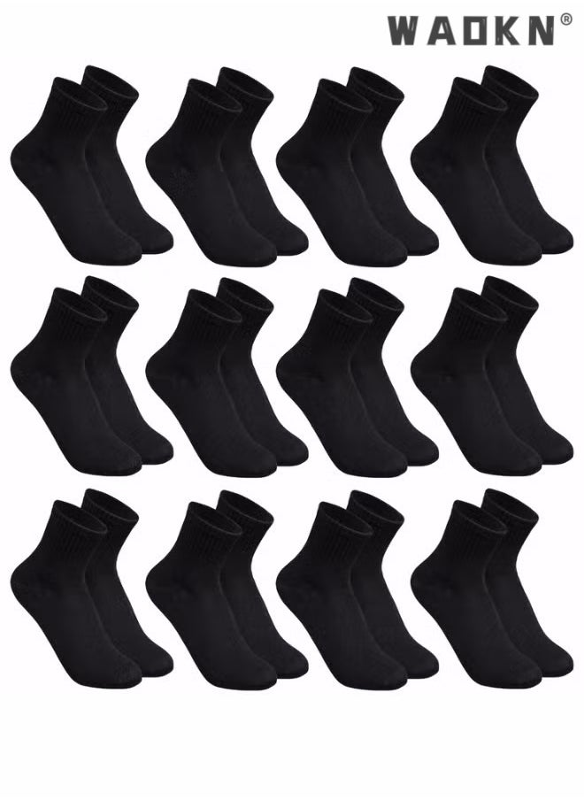 WAOKN Men's Mid length Elastic Black Socks Spring/Summer Breathable Solid Color Thin Net Stocking Massage Bottom Cotton Socks Sports Socks Black High Quality Men's Socks One Size Suitable for Everyone  - Image 1