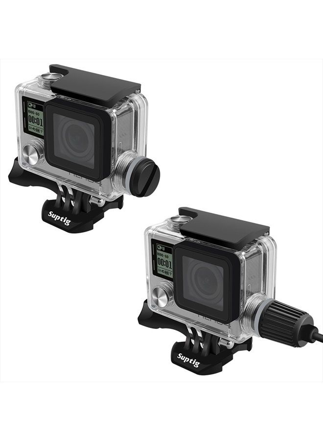 Suptig Housing Rechargeable Waterproof housing for GoPro Hero 4 Hero 3+ Hero 3 Outside Action Camera for Underwater Charge Use - Water Resistant up to 131ft (40m) - Image 5