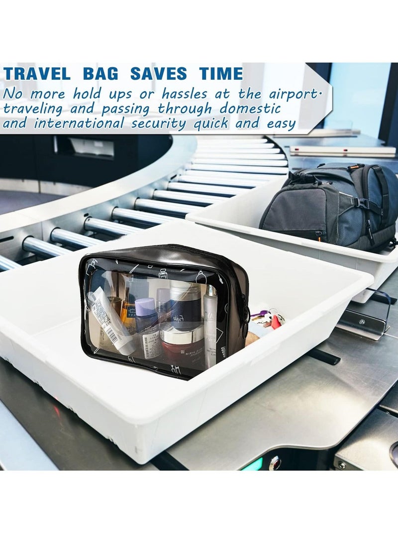 SYOSI Clear Travel Toiletry Bag, Make up Bag Clear Wash Bag Travel Cosmetic Bag Waterproof Toiletry Bags for Women, Women and Kids - Image 3