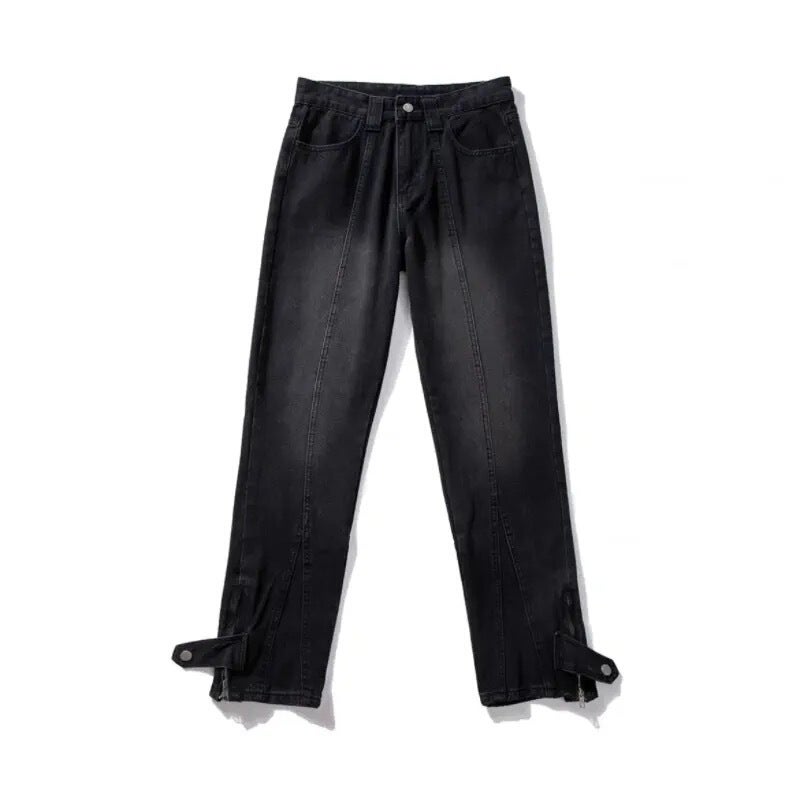 Unisex Classic Denim Jeans Loose Fit Daily Outdoor Wear - Image 4