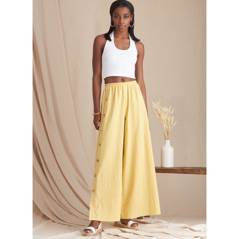 Simplicity SS9608D5 Misses' Skirt and Wide Leg Pants Sewing Pattern Packet, Design Code S9608, Sizes 4-6-8-10-12 - Image 2