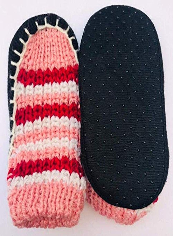 HRBS Handmade Warm Winter Knitted Ankle length short socks for Girls and boys fancy booties for male/female Free size- Pack of 2 Pairs (Multicolor) - Image 5