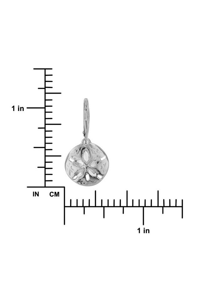 Hawaiian Silver Jewelry Sand Dollar Beach Earrings - Premium Sterling Silver Dangle Earrings - Beautiful Beach Earrings For Women - Comfortable And Lightweight - Reliable Closure - Image 2