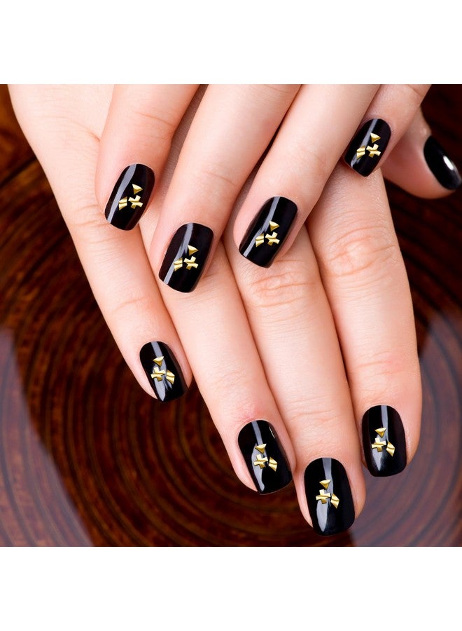 Comet Busters Self Adhesive Cute Nail Decoration Decals, Nail Art Stickers (Metallic Gold) (NAO034) - Image 4