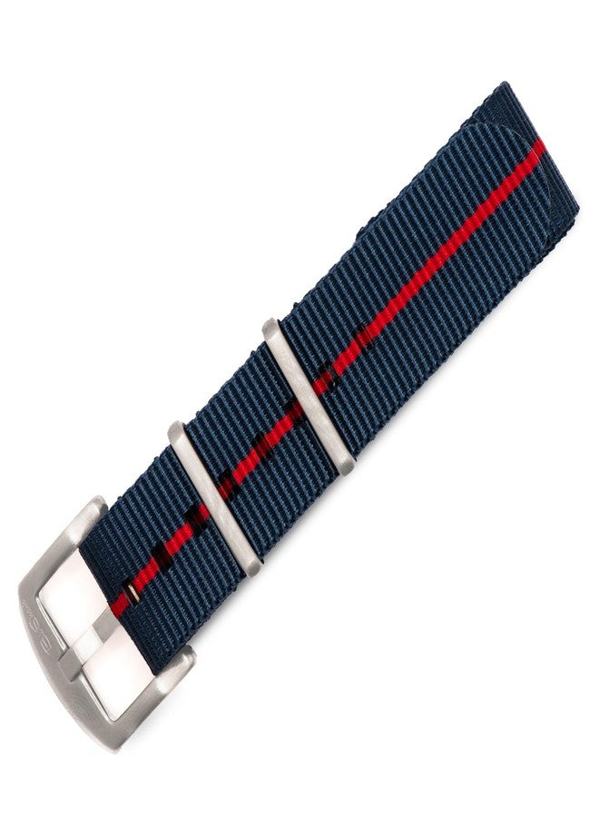 BluShark, Original Collection Military-Style Waterproof Watch Strap, Fits All Timepiece Brands, Durable Nylon Wristwatch Accessories with Stainless Steel Buckle - 18mm, 20mm, 22mm & 24mm Watch Bands - Image 1