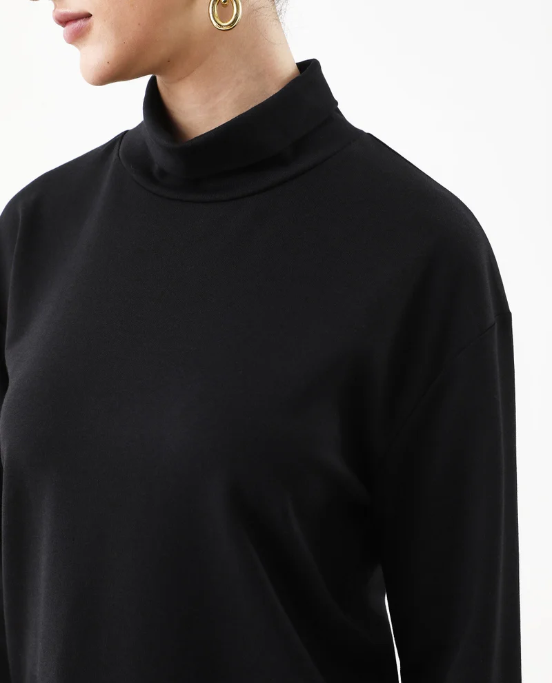 Rareism Women's High Neck Full Sleeve Top