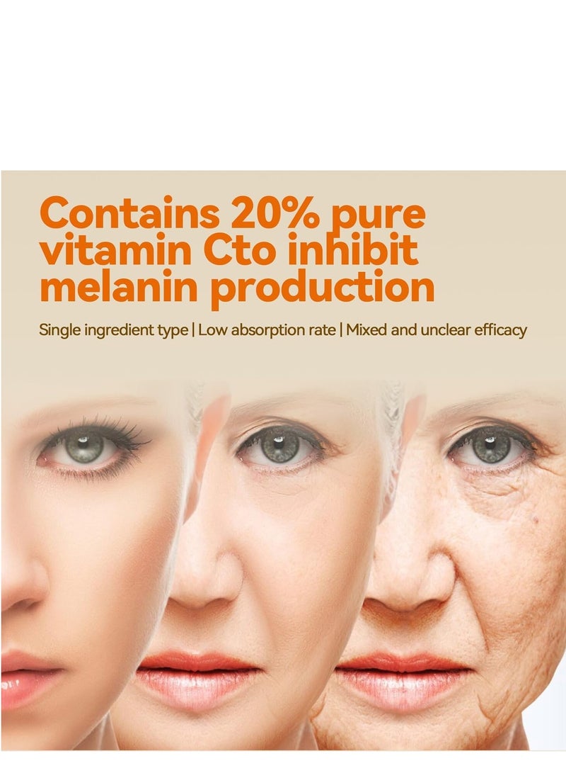 EELHOE Vitamin C Night Serum Capsules, Moisturizing Anti-wrinkle Skin Care Treatment for Firming, Fine Lines, Dark Spots, Revive + Glow Night Serum for Men & Women, 30 Count - Image 3