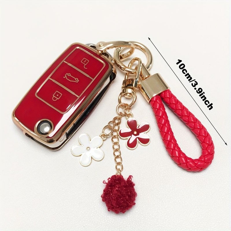 1 غطاء حماية قابل للطي لمجموعة مفاتيح السيارة عن بعد باللون الأخضر والأزرق لفولكس فاجن، سكودا، بورا، تيغوان، سانتانا، جيتا، ساغيتار، لافيدا - Image 5