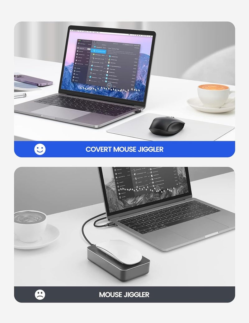 EAXBUX Covert Mouse Jiggler,2 in 1 Mouse with Jiggler, Undetectable Mouse Mover with ON/Off Switch, Drive Free,Simulate Mouse Movement to Keep Computer Awake,Plug and Play - Image 5