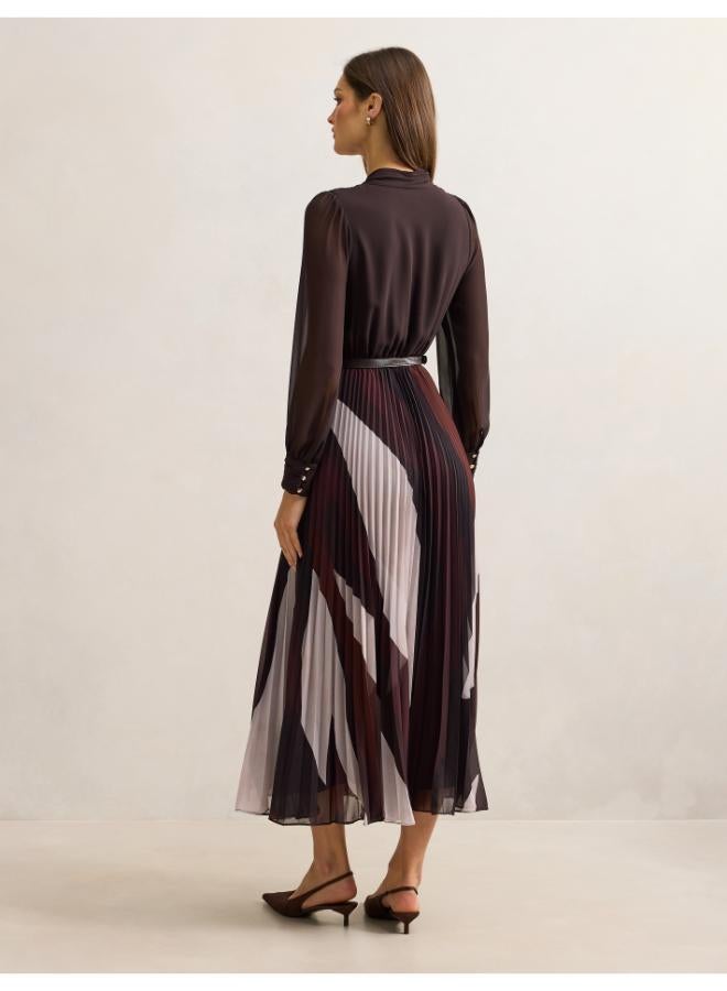 forever new Anya Long Sleeve Pleated Midi - Image 2