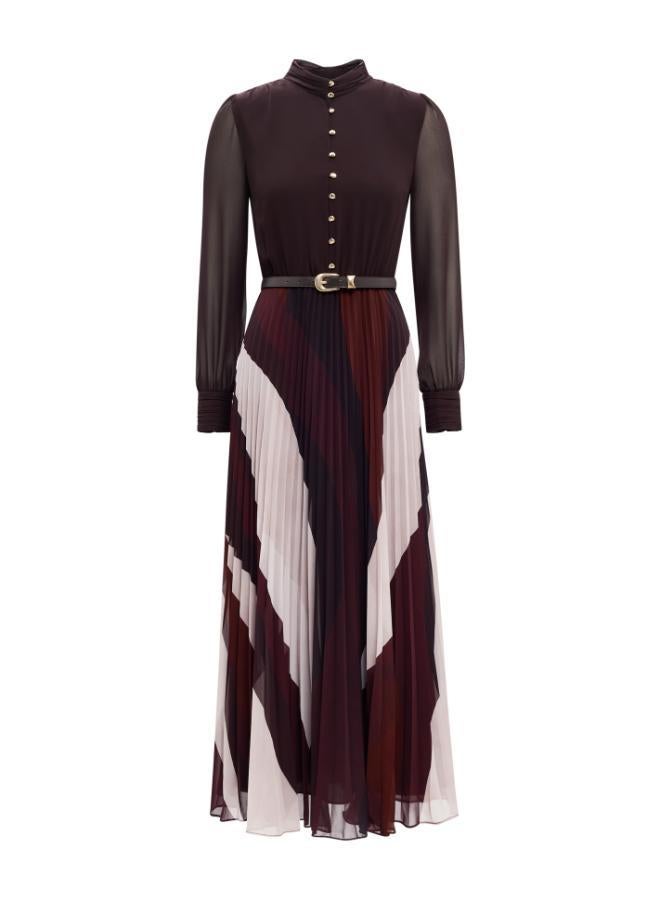 forever new Anya Long Sleeve Pleated Midi - Image 5