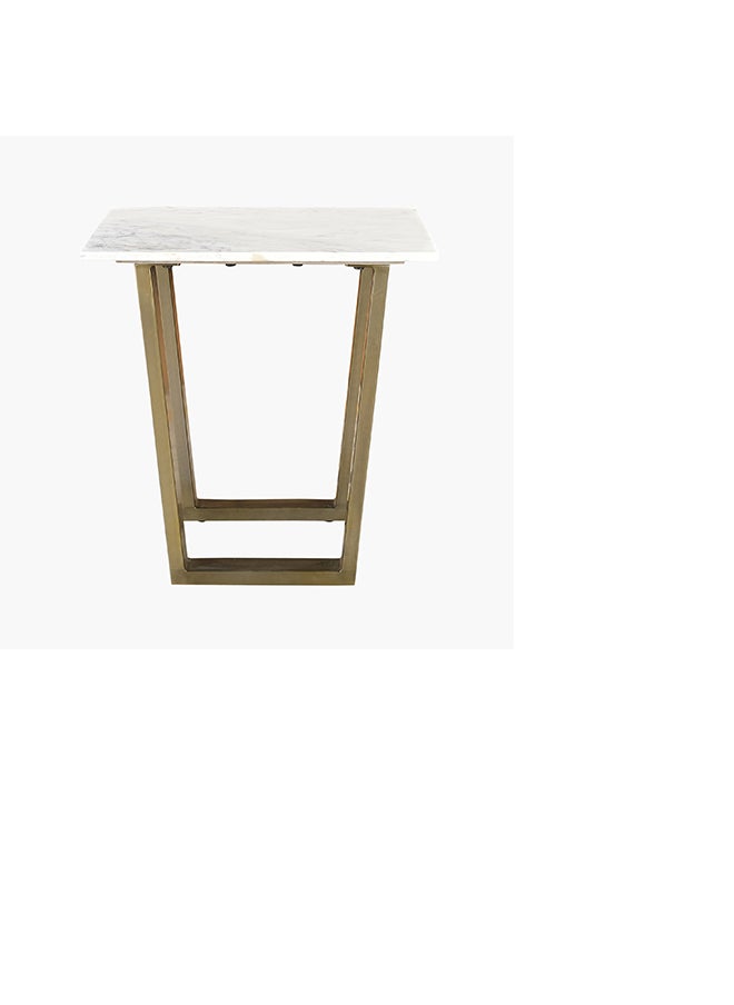 Home Box Silverado Marble Top End Table 55 x 55 x 55 cm  - Image 3