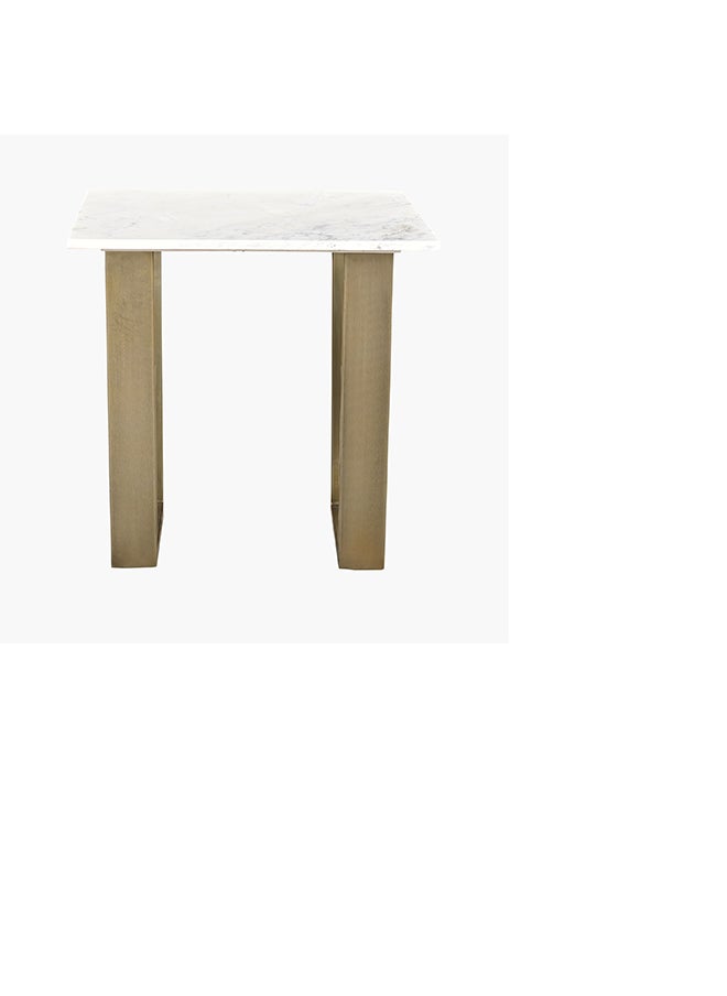 Home Box Silverado Marble Top End Table 55 x 55 x 55 cm  - Image 2