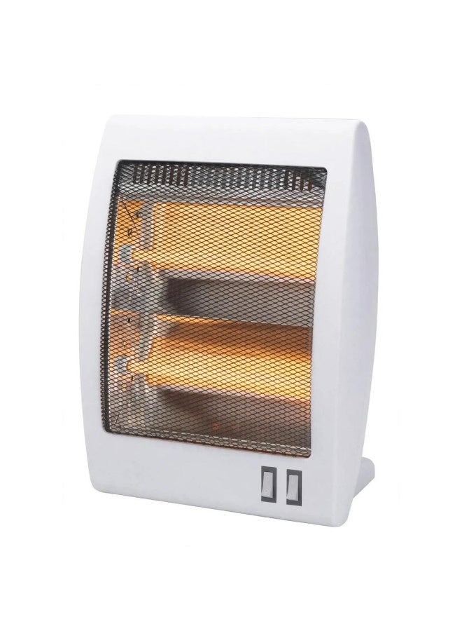 Quartz Room Heater 800W with 2 Heating Powers, Tip-Over Safety Switch and Wide-Angle Reflector