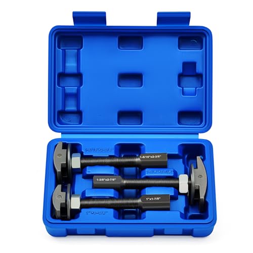 Orion Motor Tech مجموعة أدوات سحب محامل المحور الخلفي من أوريون موتور تك، مجموعة إزالة محامل المحور الخلفي، مجموعة أدوات إزالة محامل المحور الخلفي بأحجام 3 من 1-1/4 إلى 1-7/8، 1-5/16 إلى 2-3/8، و 1-3/8 إلى 2-7/8 - Image 1