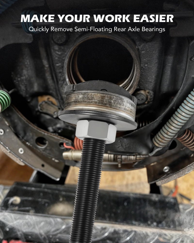 Orion Motor Tech مجموعة أدوات سحب محامل المحور الخلفي من أوريون موتور تك، مجموعة إزالة محامل المحور الخلفي، مجموعة أدوات إزالة محامل المحور الخلفي بأحجام 3 من 1-1/4 إلى 1-7/8، 1-5/16 إلى 2-3/8، و 1-3/8 إلى 2-7/8 - Image 2