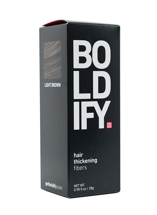 Boldify Hair Building Fiber Light Brown 28 grams 
