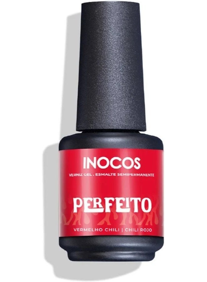 INOCOS Nailed It Gel Polish NL3 Touchdown/VERMELHO CHILI | CHILI ROJO 15ml - Image 1
