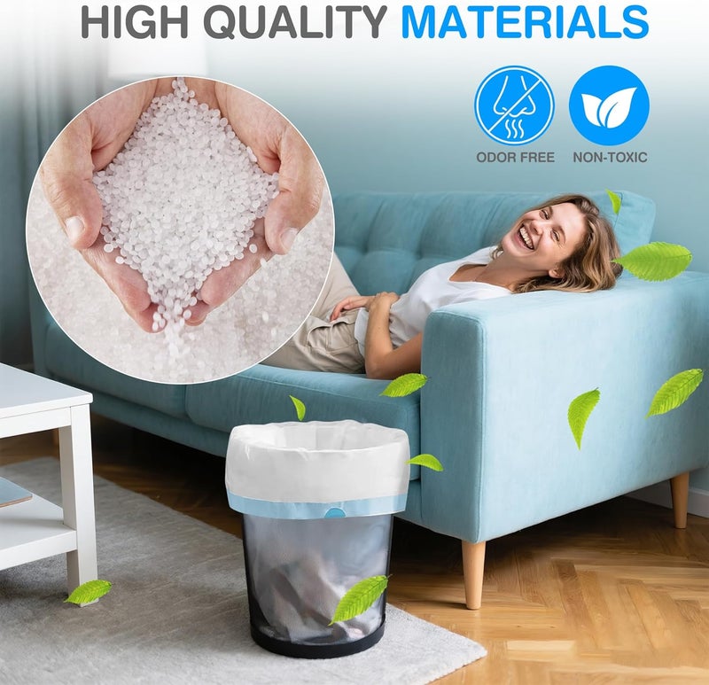 Charmount Small Trash Bags 4 Gallon, 200 Count Drawstring Mini Garbage Bags, Plastic Trash Can Liners for Bathroom, Office, Bedroom – Super Value Bulk - Image 5