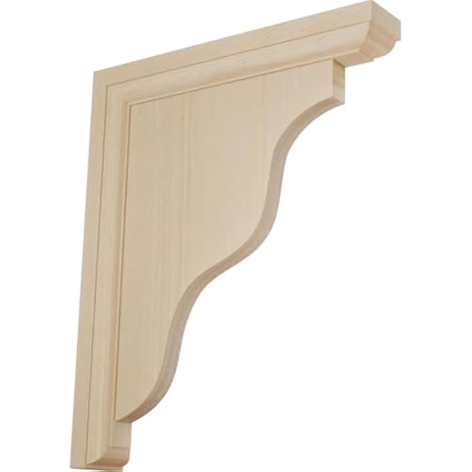 Hamilton BKT01X09X11HARW HAMILTON TRADITIONAL WOOD BRACKETS, 1 1/2"W X 9"D X 11"H, RUBBERWOOD - Image 2