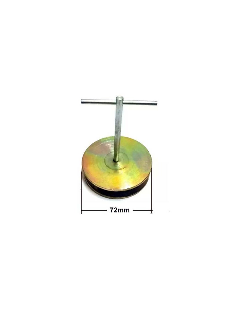 Schrodinger Schrodinger15 111067 High Power Magnet for Load Lifting Flat SteelIron ItemPlate and Scrap Sorting Seggregating Diameter 72mm max capacity 15Kgs Item wt 0450kg  - Image 2