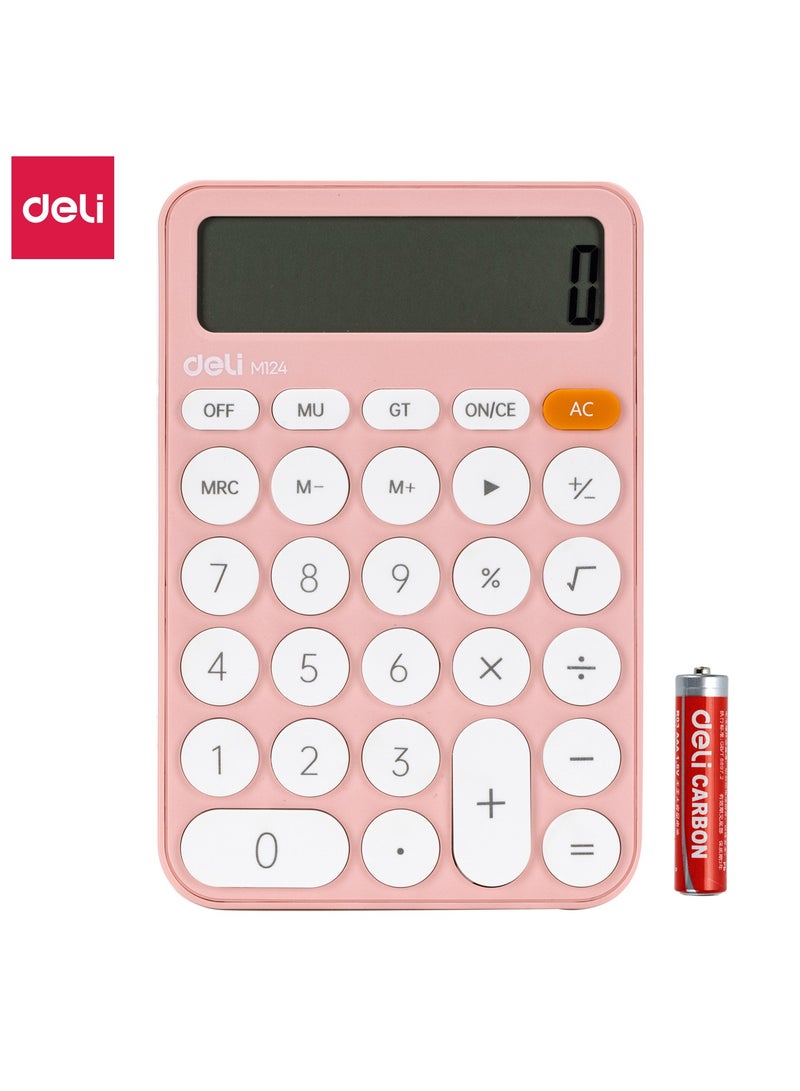 Deli Multi-purpose plastic office accounting calculator Deli EM124  - Image 1