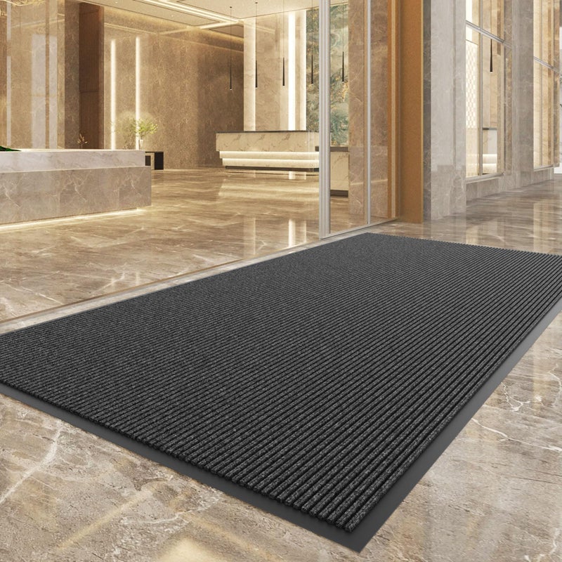 100pointONE Durable Front Door Mat, Heavy Duty Indoor Outdoor Doormat, 48â€ x 36â€ Low Profile Outdoor Mats for Home Entrance, Stain and Fade Resistant Shoe Scraper Mat, Ideal for High Traffic Area - Image 2