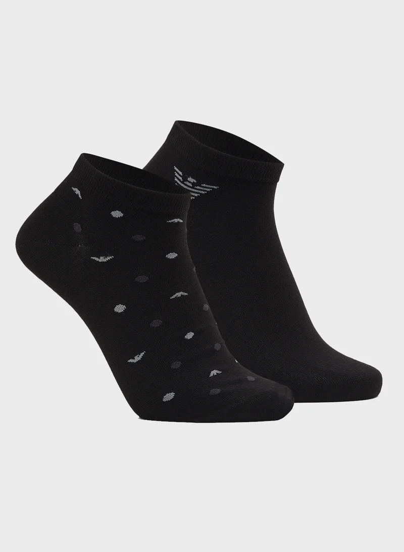 امبوريو ارماني 2 Pack Sneaker Socks