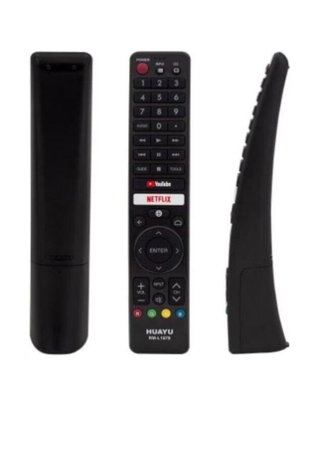 هوايو جهاز تحكم عن بعد بديل لتلفزيون Sharp Aquos الذكي بشاشة LCD LED مناسب لتلفزيون Sharp Aquos الذكي بشاشة LCD LED مع أزرار رئيسية لليوتيوب وNetflix