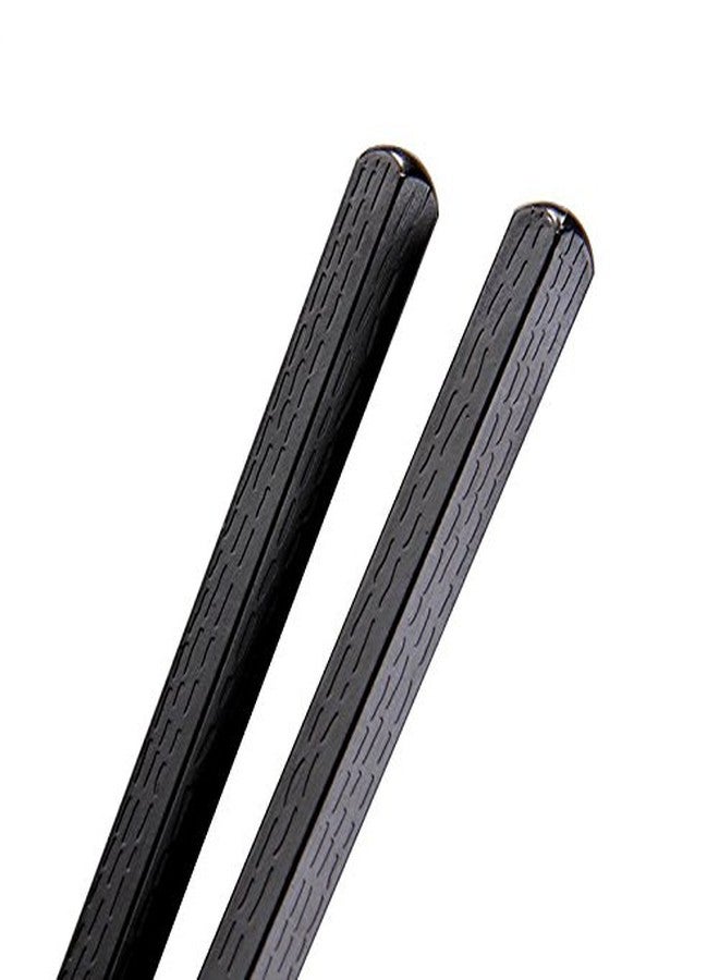 Goho Black Elegant 4 Pairs of Japanese Black Natural Chopsticks Value Pack Cooking Tableware Durable - Image 2
