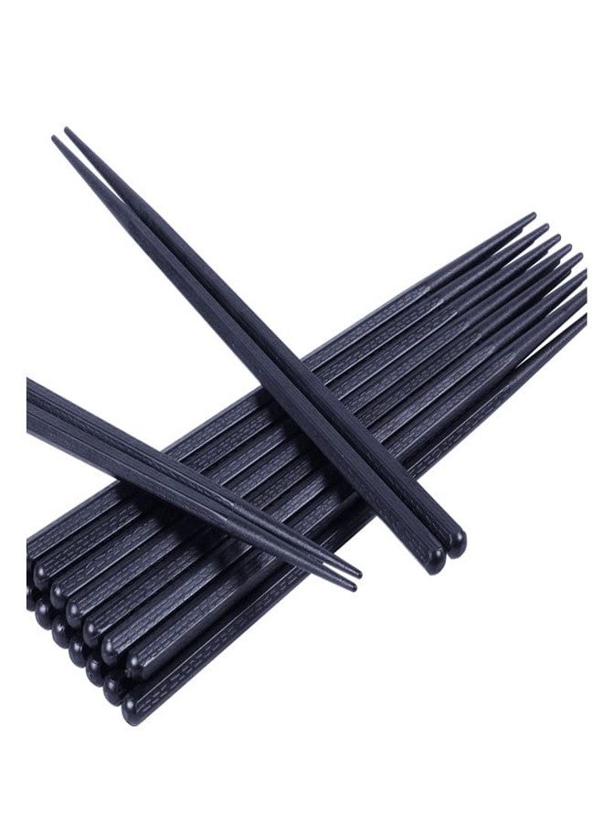 Goho Black Elegant 4 Pairs of Japanese Black Natural Chopsticks Value Pack Cooking Tableware Durable - Image 4