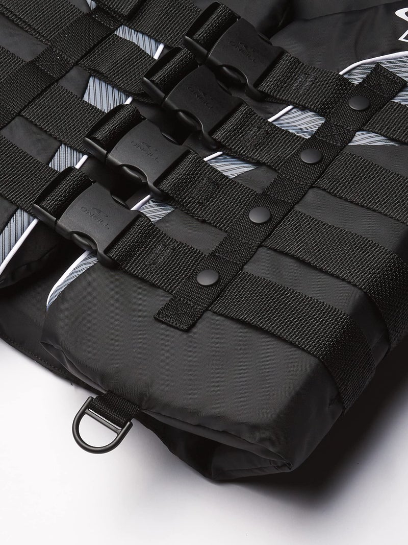 O'Neill Men's Superlite USCG Life Vest,Black/Black/Smoke:White,XL - Image 3