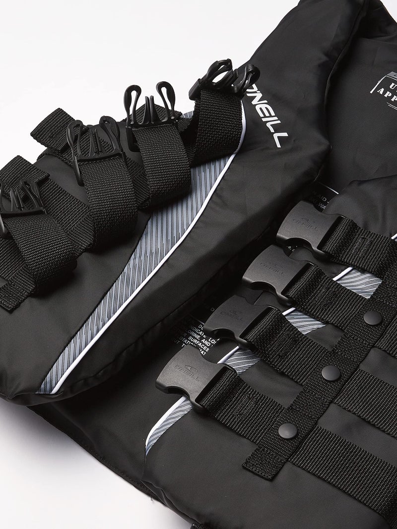 O'Neill Men's Superlite USCG Life Vest,Black/Black/Smoke:White,XL - Image 4