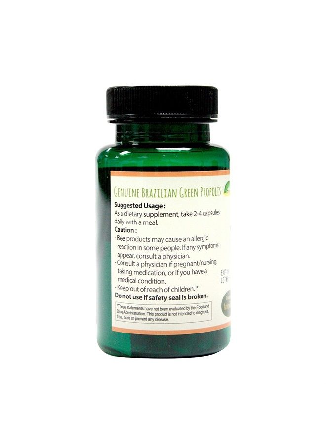 greenbow البروبوليس الأخضر – بروبوليس برازيلي أخضر أصلي، يحتوي على أرتيبيلين سي – واحد من أكثر المكملات الغذائية غنى (كبسولة نباتية) - Image 3