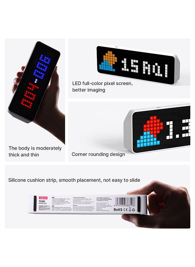 Ulanzi TC001 Multi-functional Smart Pixel Clock LED Screen Desk Clock Pomodoro Clock