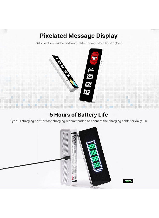 Ulanzi TC001 Multi-functional Smart Pixel Clock LED Screen Desk Clock Pomodoro Clock