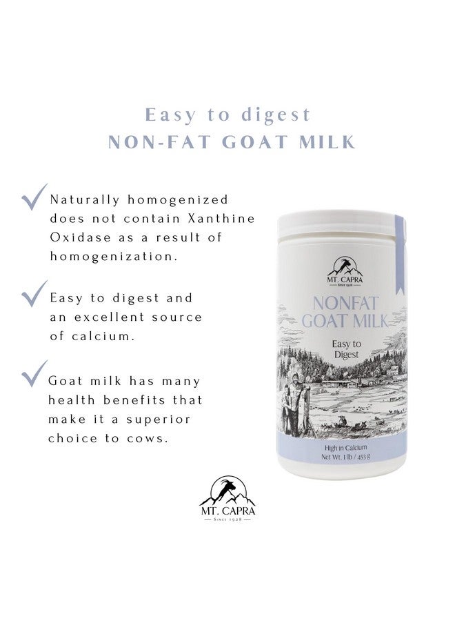 MT. CAPRA SINCE 1928 Capra Milk, Goat Milk Powder (Non-Fat Milk, non-GMO) - Image 3