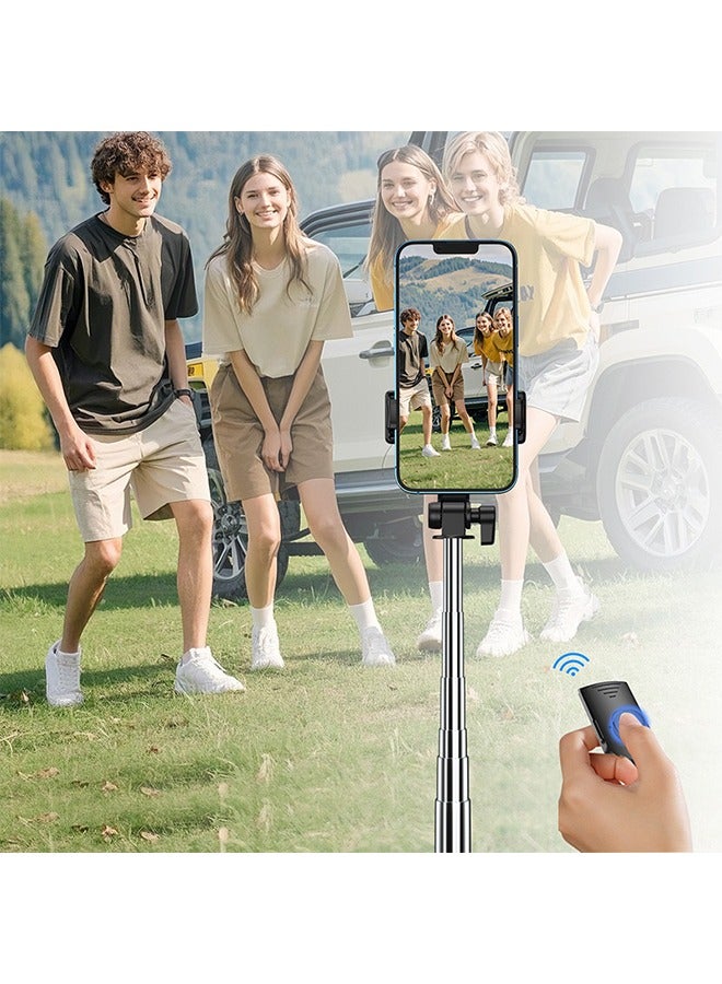 Selfie Stick Gimbal Stabilizer, 360° Swivel Tripod with Wireless Remote Control, Portable Phone Holder, Smartphone Auto-balance 1-axis Gimbal Tiktok Vlog Youtuber Live Video Recording - Image 3