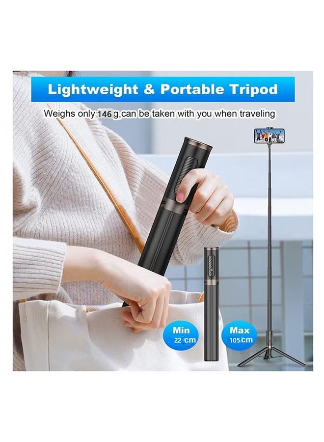 Selfie Stick Gimbal Stabilizer, 360° Swivel Tripod with Wireless Remote Control, Portable Phone Holder, Smartphone Auto-balance 1-axis Gimbal Tiktok Vlog Youtuber Live Video Recording - Image 5