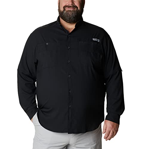 Columbia Mens PFG Tamiami Long Sleeve Fishing Shirt Black XSmall - Image 1