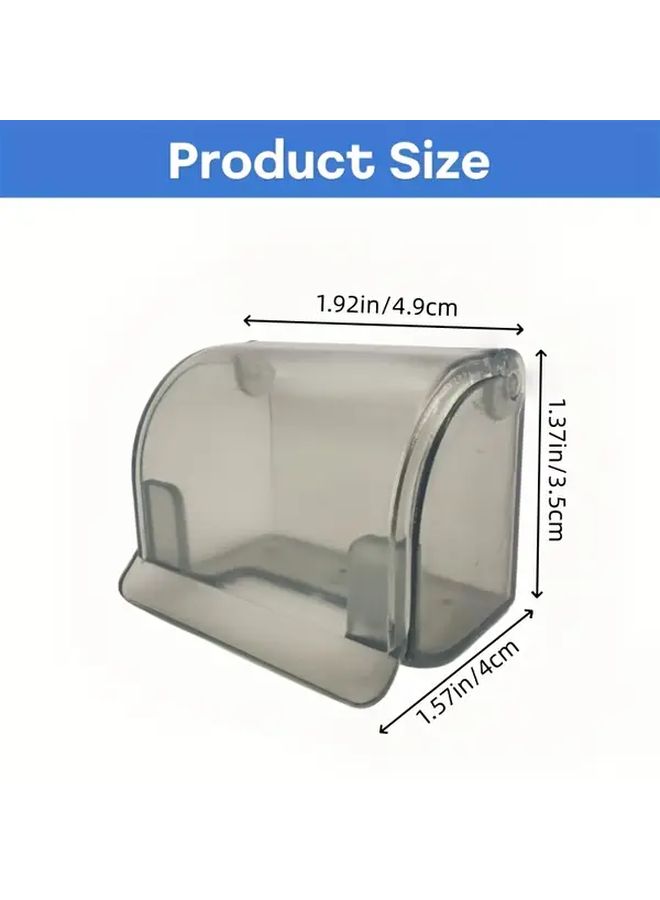 2 Plastic Shaver Holders With Self Adhesive Wall Stickers Waterproof Shaver Hooks Portable Shaver Storage Rack For Bathroom Desktop Travel Reusable Shower Razor Holder - Image 4