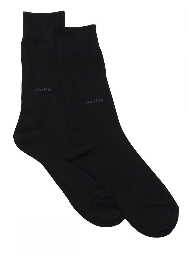 AMPM MEN'S FORMAL SOCKS (PACK OF 6) - BLACK - Image 2