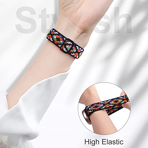 Lerobo Elastic Bands Compatible with Samsung Galaxy Watch 7 6/5 4 40mm 44mm/Watch 6 Classic 43mm 47mm/Watch 4 Classic Band 42mm 46mm/Active 2,3 Pack 20mm Soft Adjustable Nylon Breathable Sport Band - Image 4